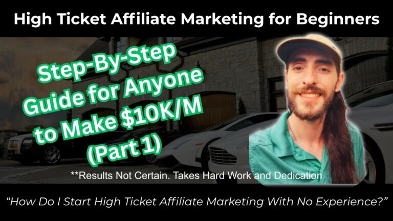 High Ticket Affiliate Marketing for Beginners