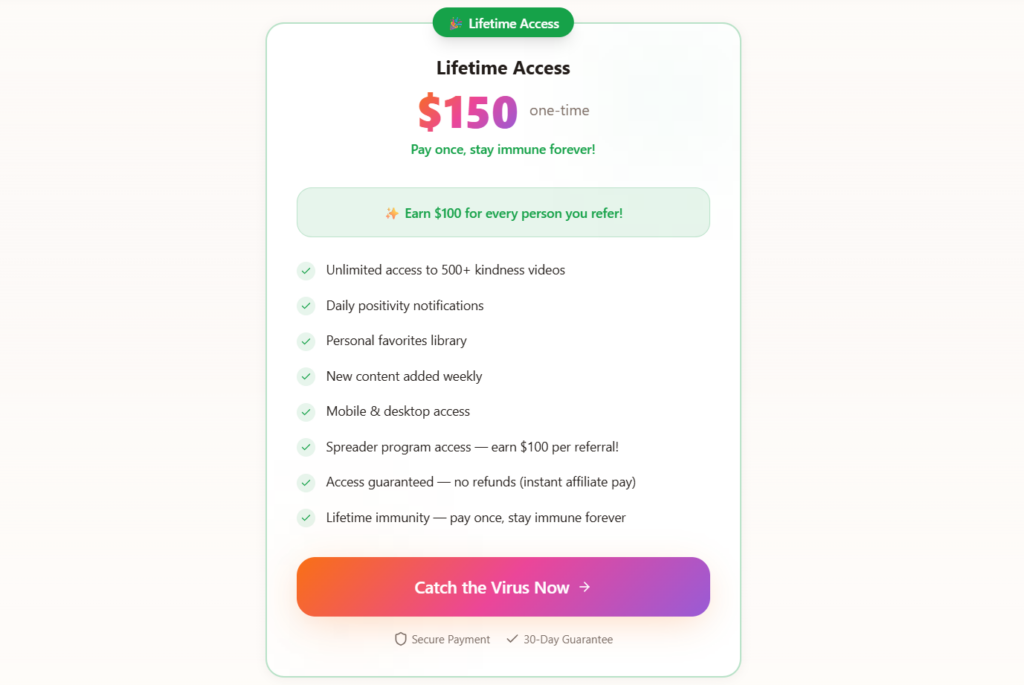 The Kindness Virus Review 2026 Cost