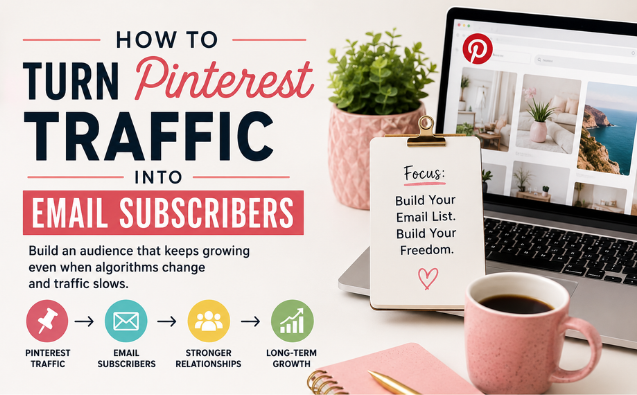 turn pinterest traffic into email subscribers