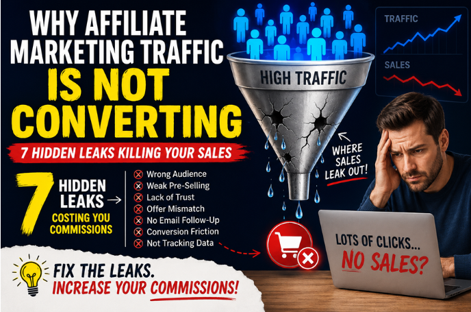 why affiliate marketing traffic is not converting